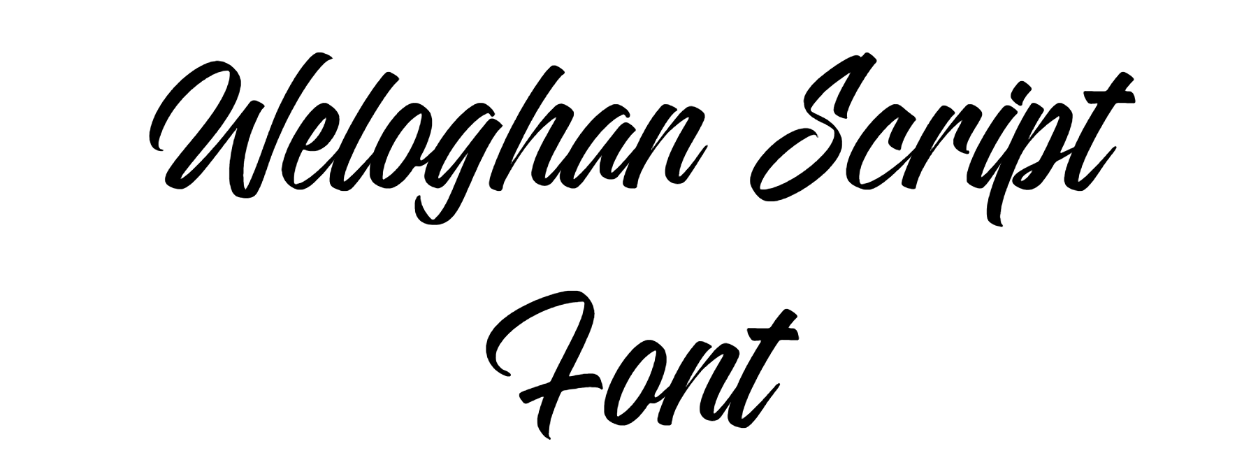 Weloghan Script Font Download