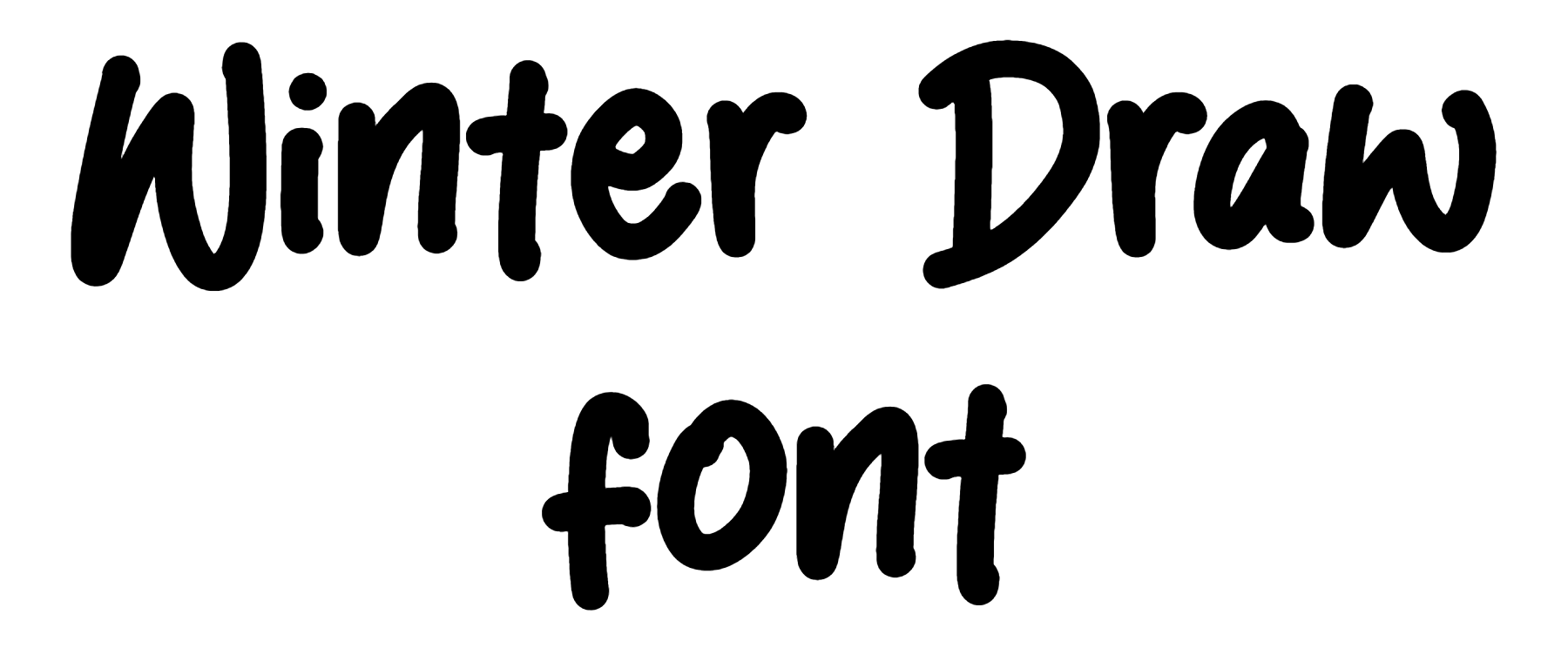 Winter Draw font download