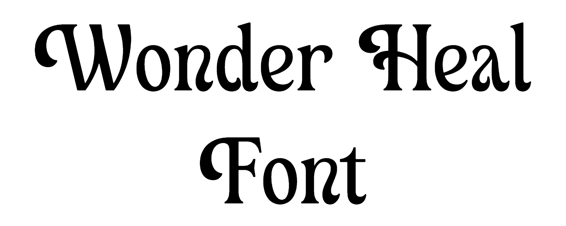 Wonder Heal Font Download