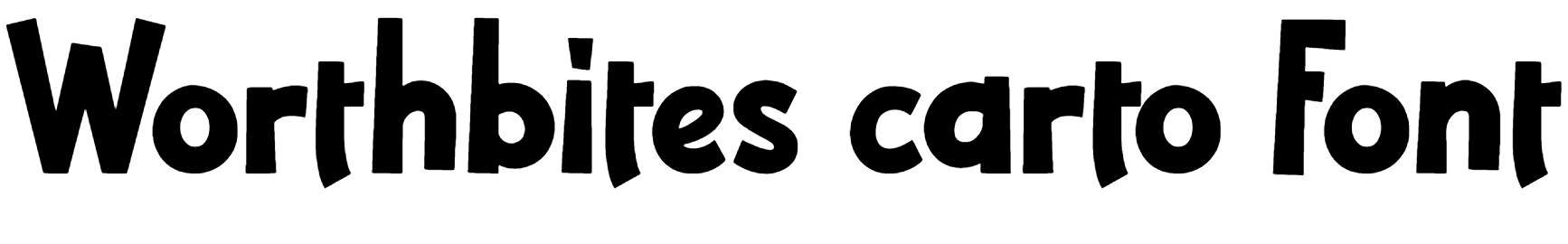 Worthbites carto Font Download