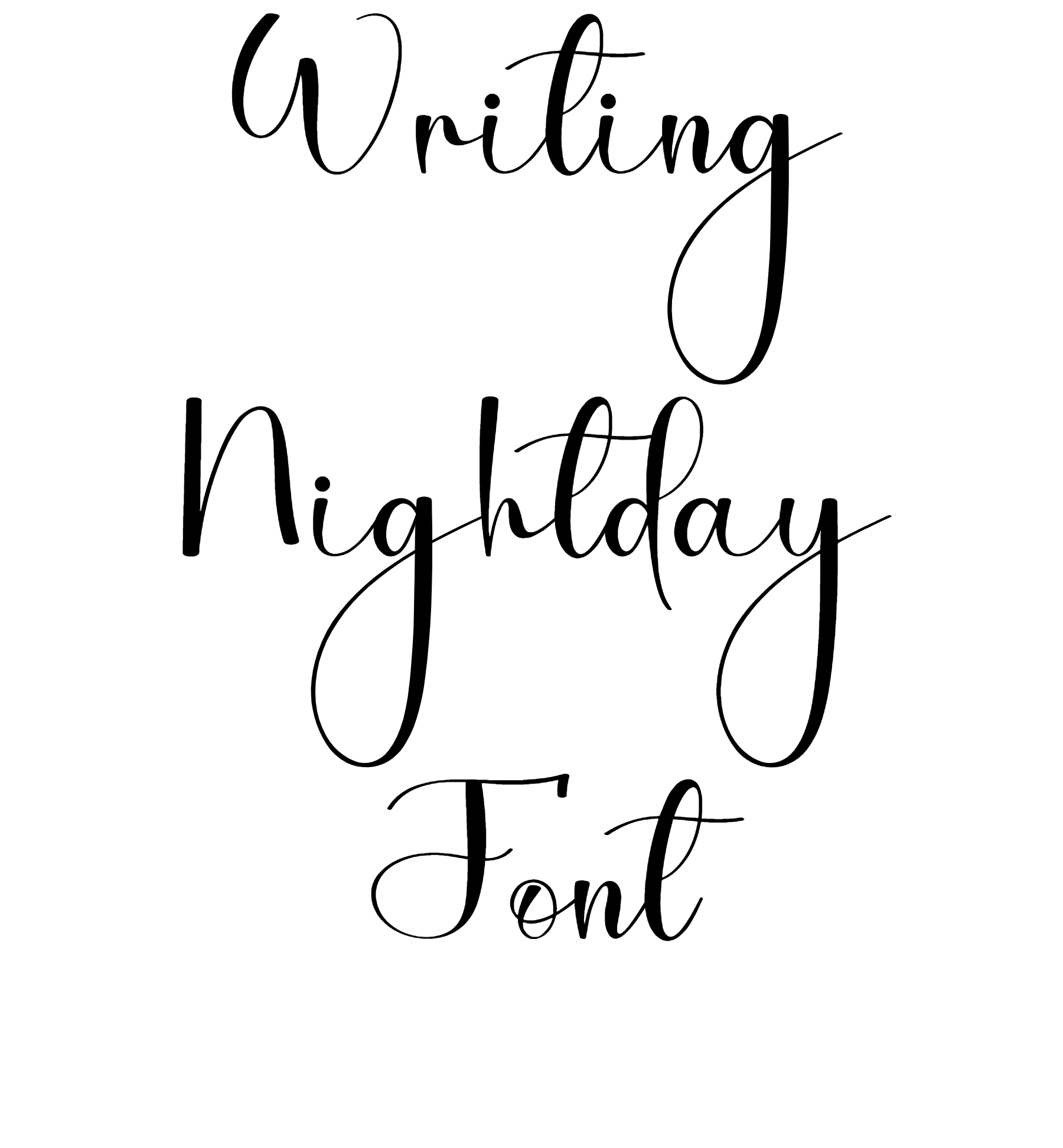 Writing Nightday Font Download