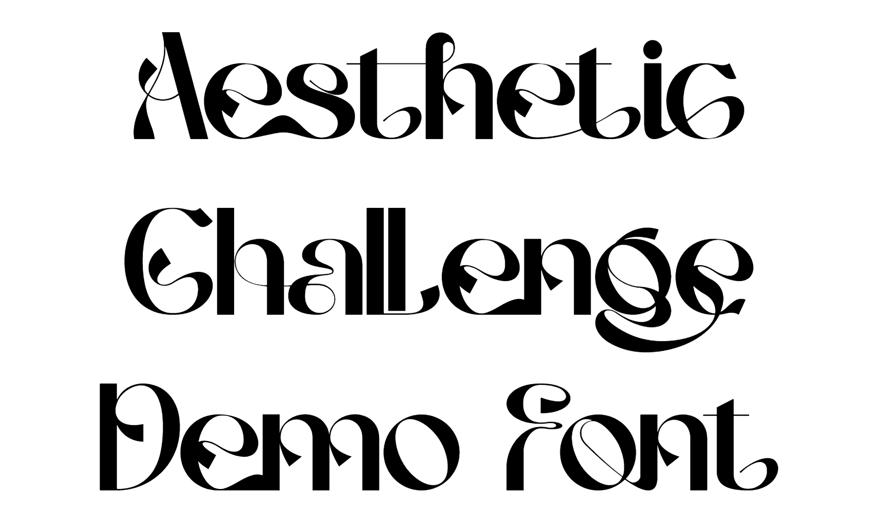 Aesthetic Challenge Demo Font Download