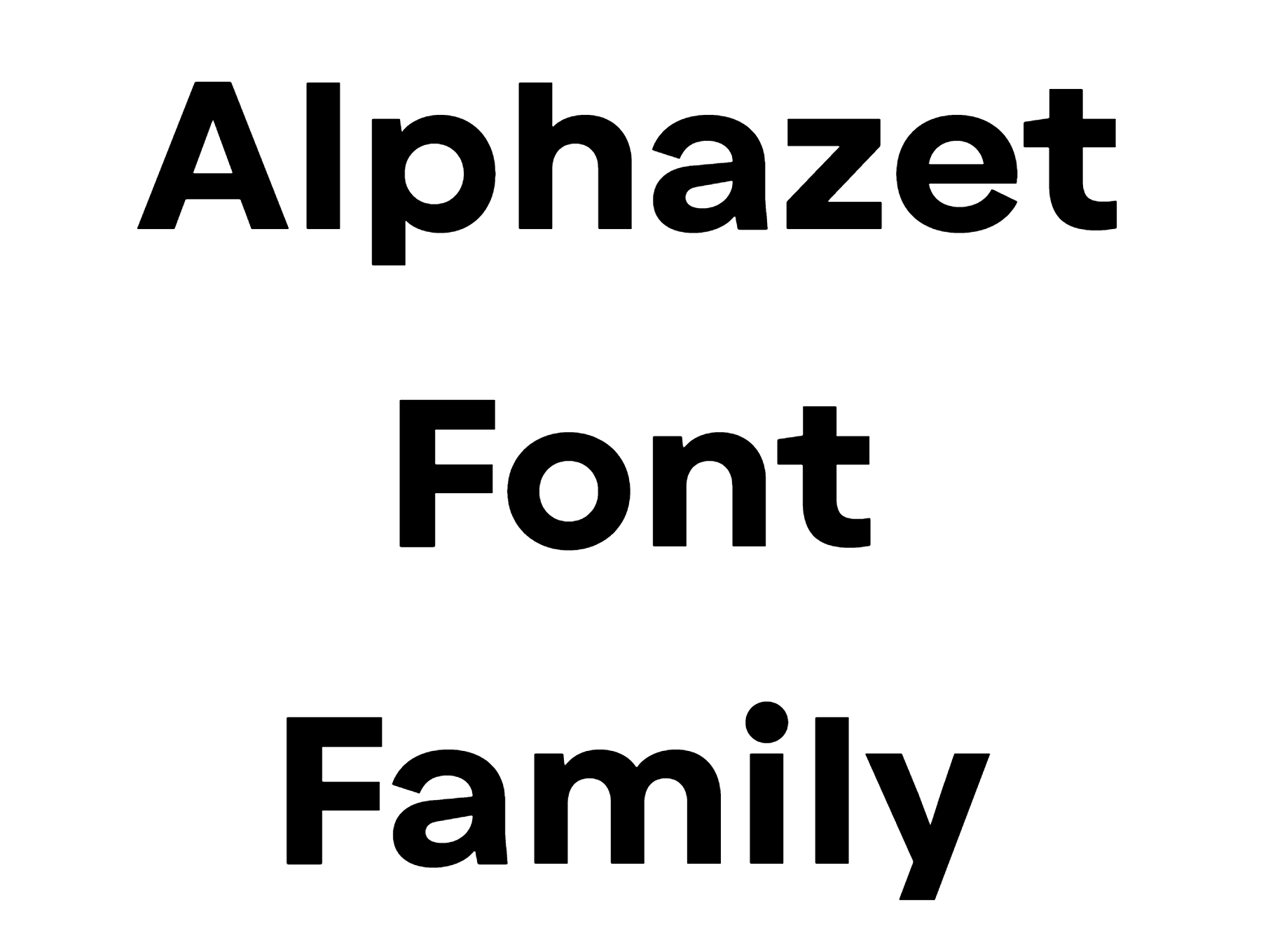 Alphazet Font Family Download
