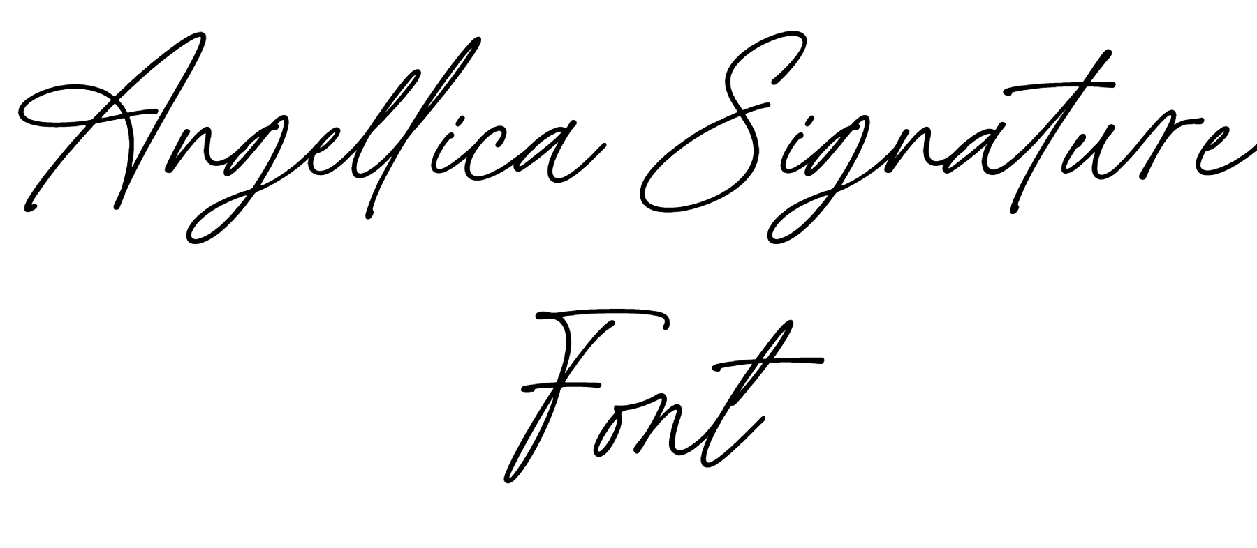 Angellica Signature Font Download