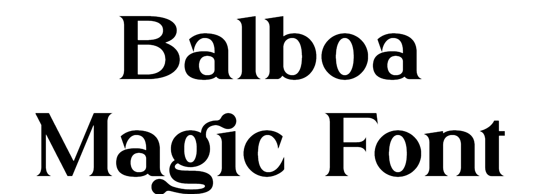 Balboa Magic Font Download