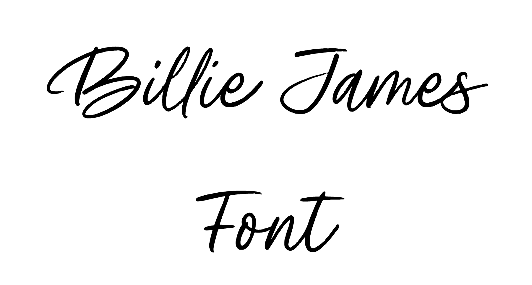 Billie James Font Download