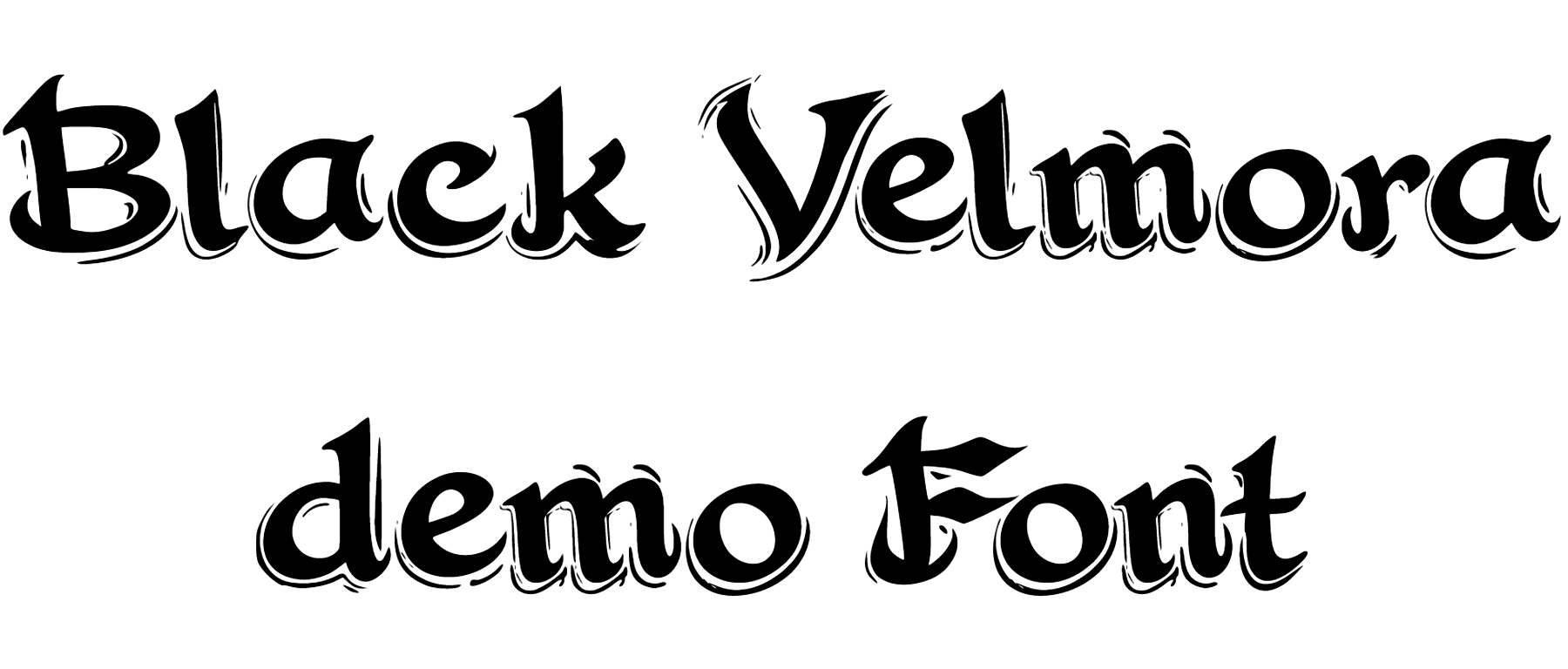 Black Velmora demo Font Download