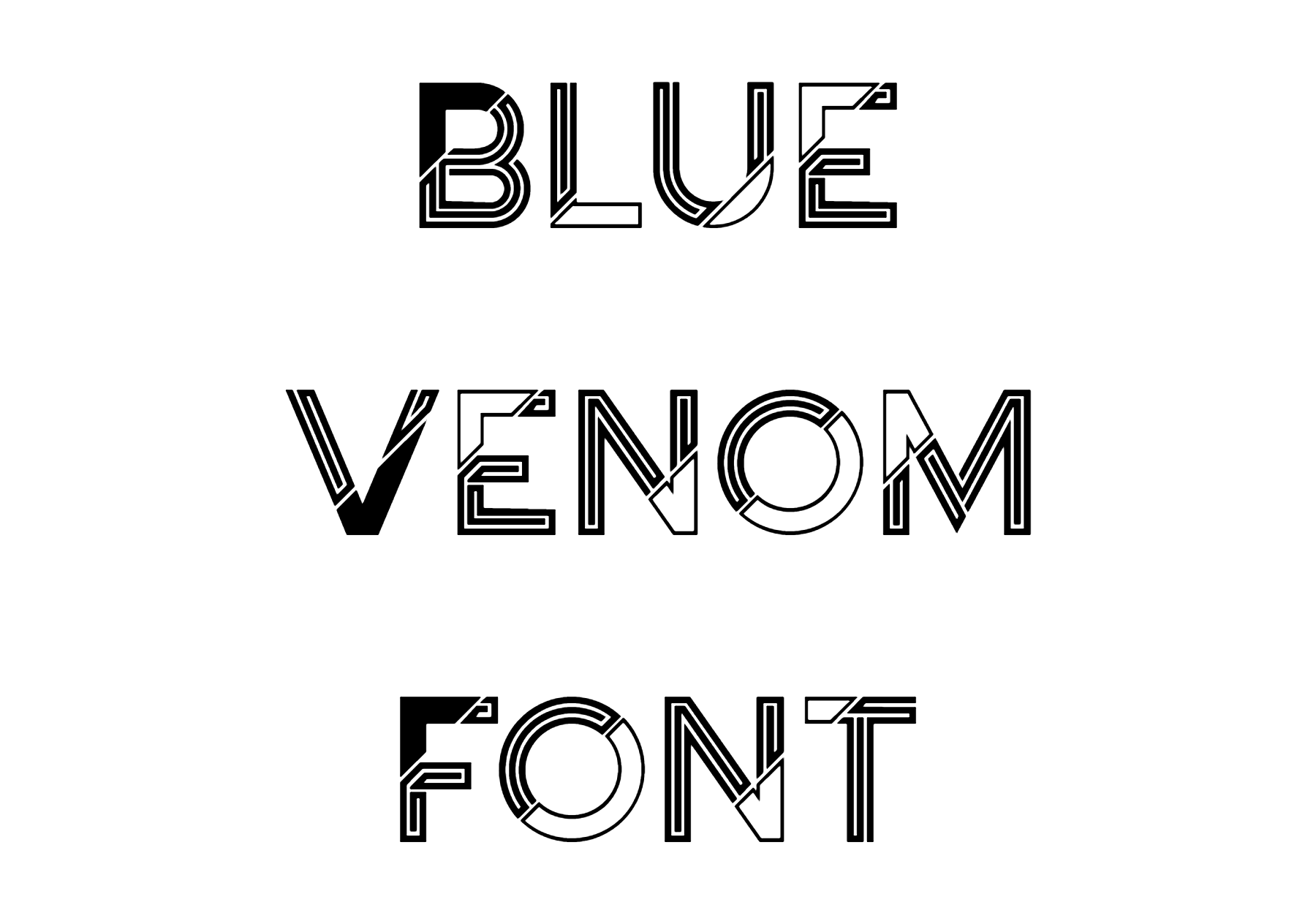 Blue Venom Font Download