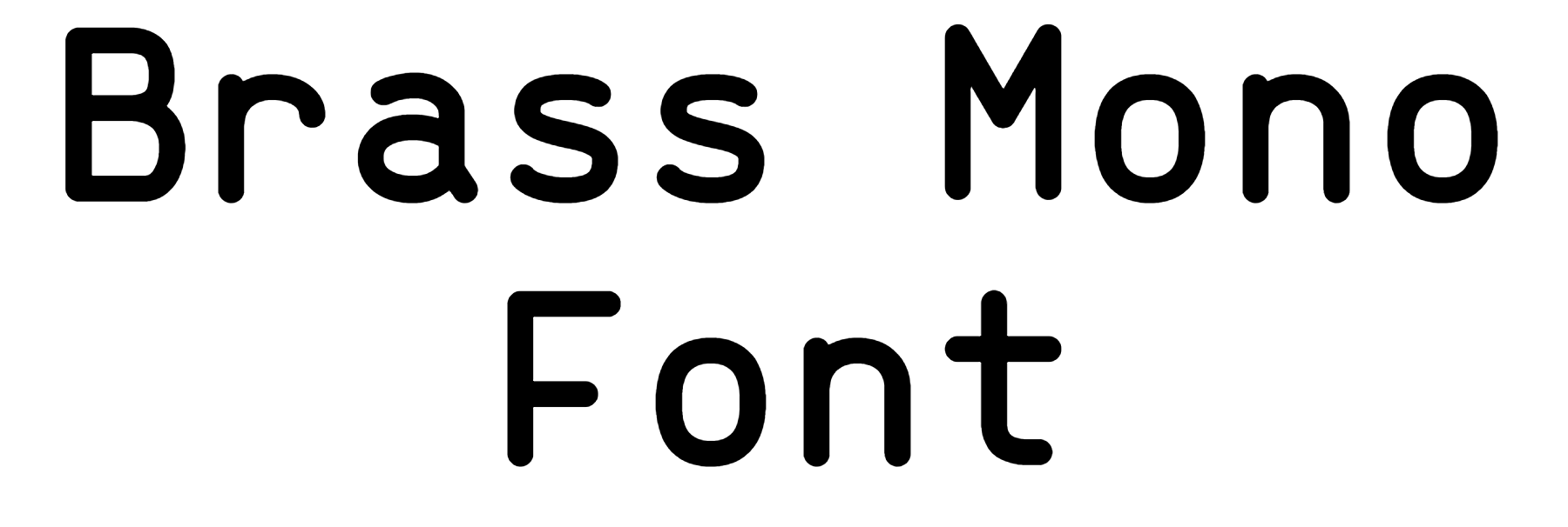 Brass Mono Font Download