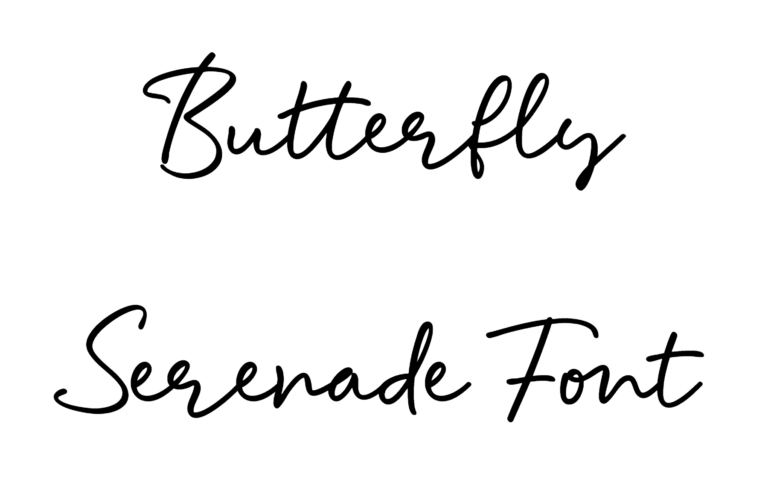 Butterfly Serenade Font Download