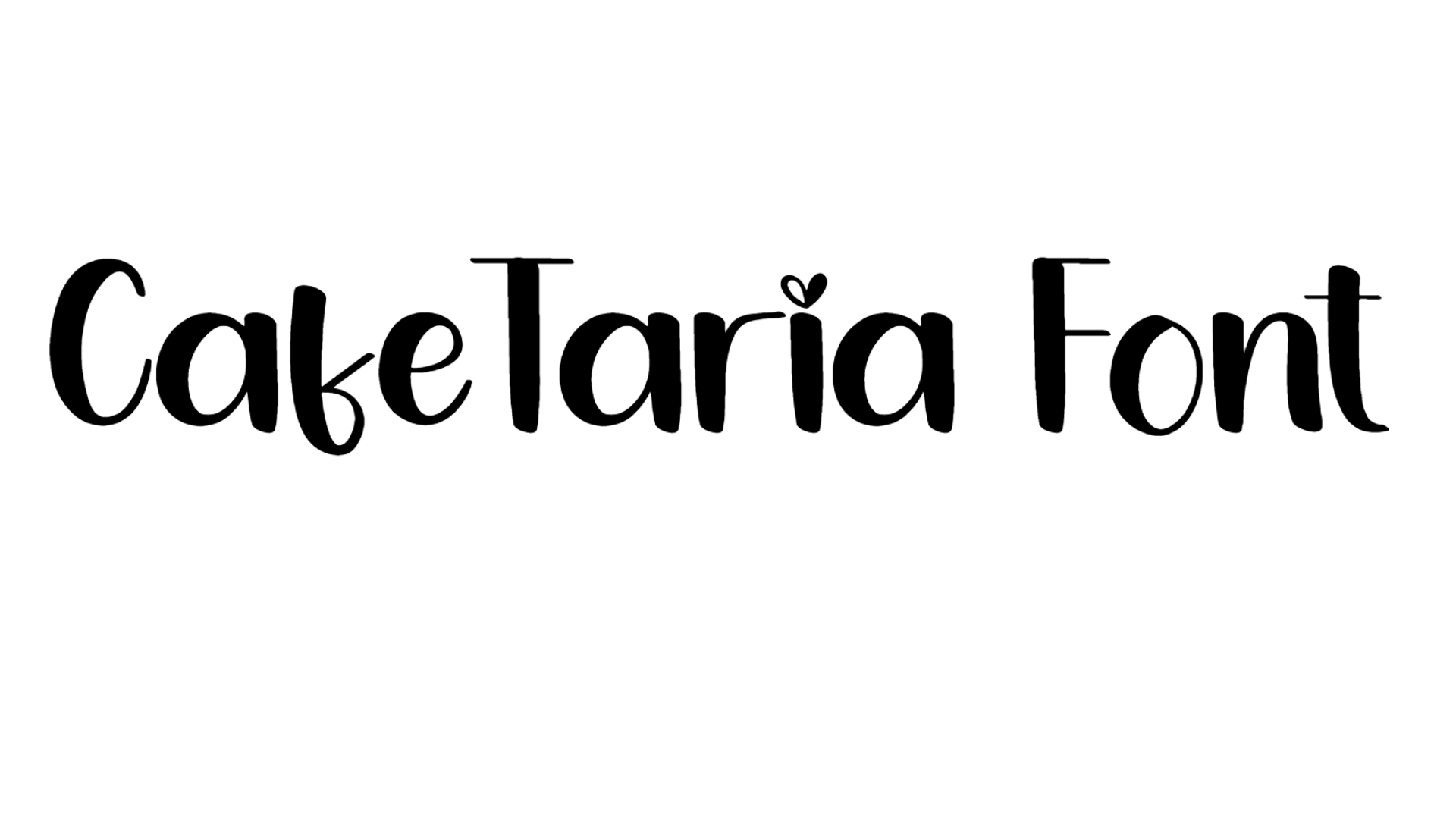 CafeTaria Font Download