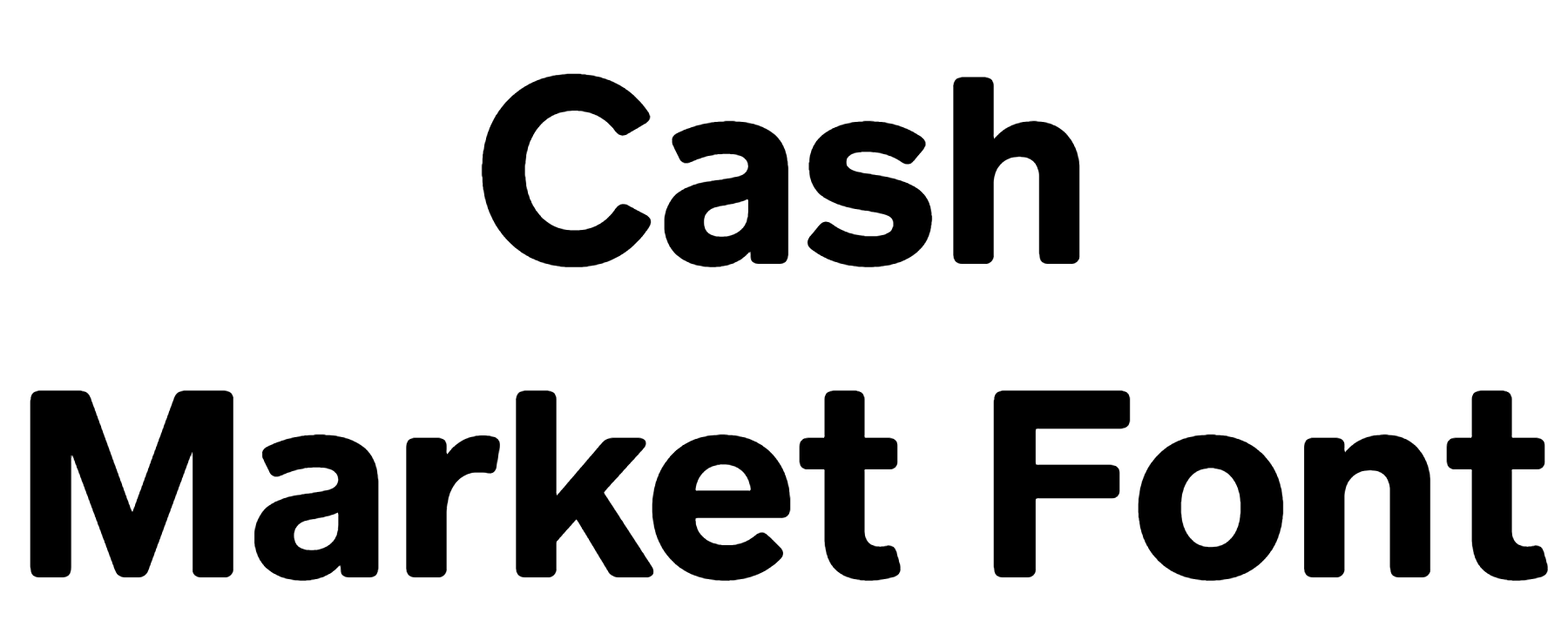 Cash Market Font Download