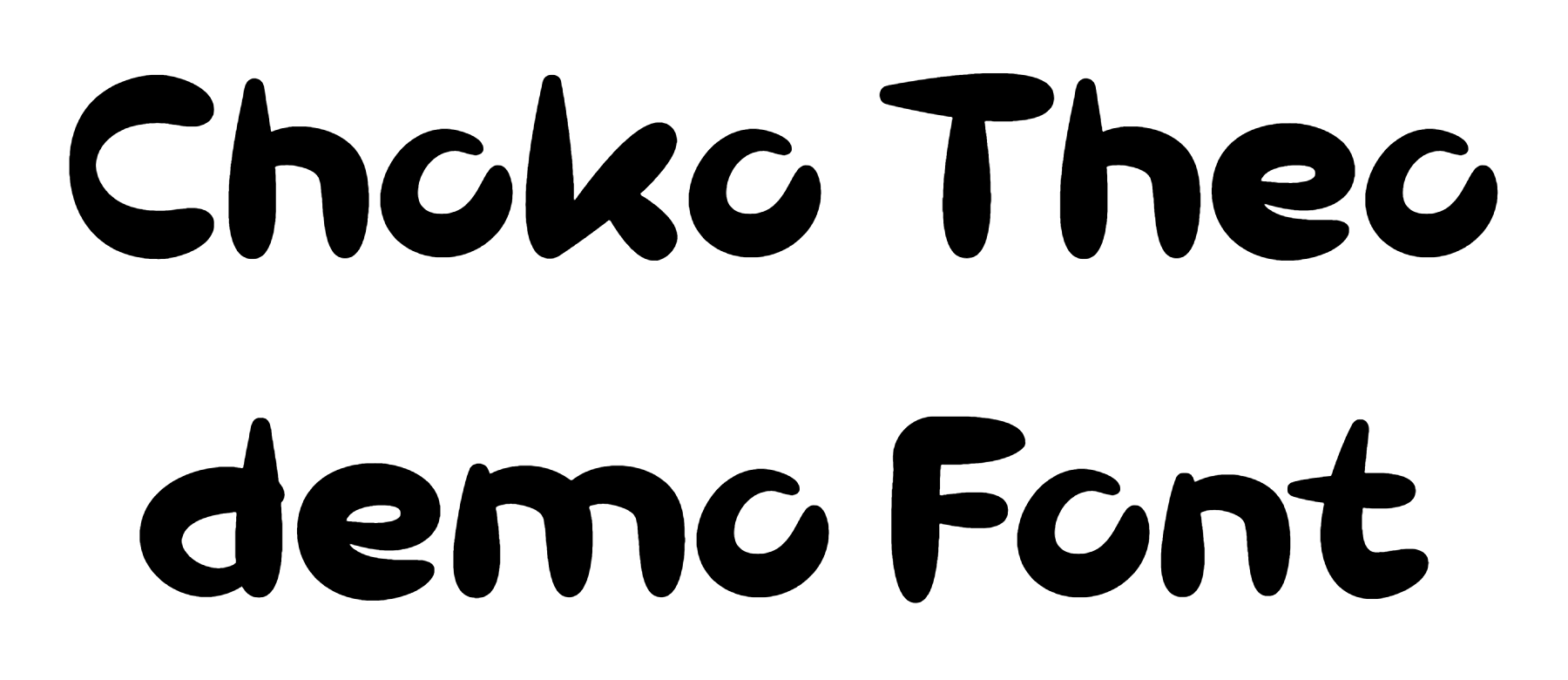 Choko Theo demo Font Download