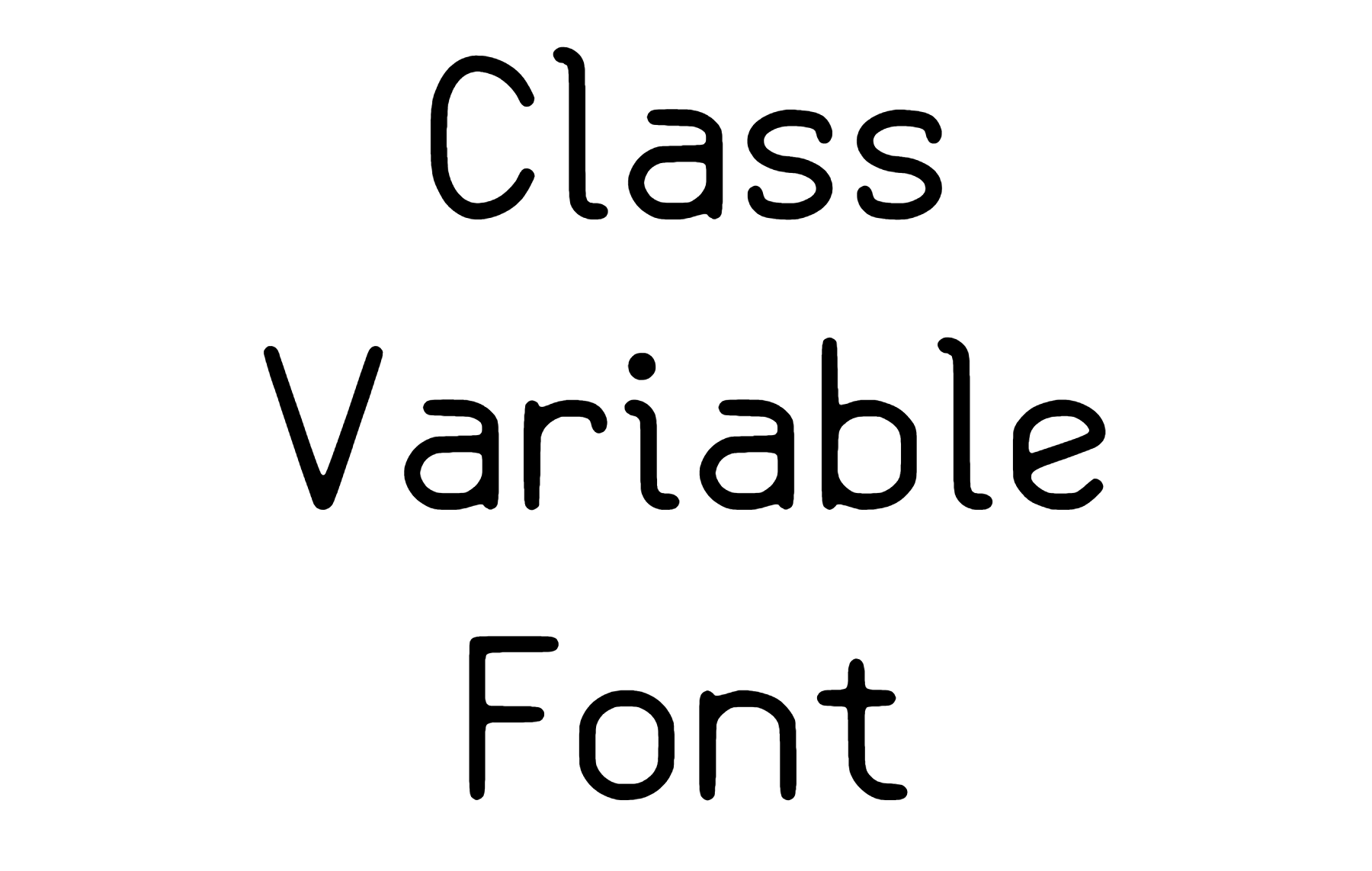 Class Variable Font Download
