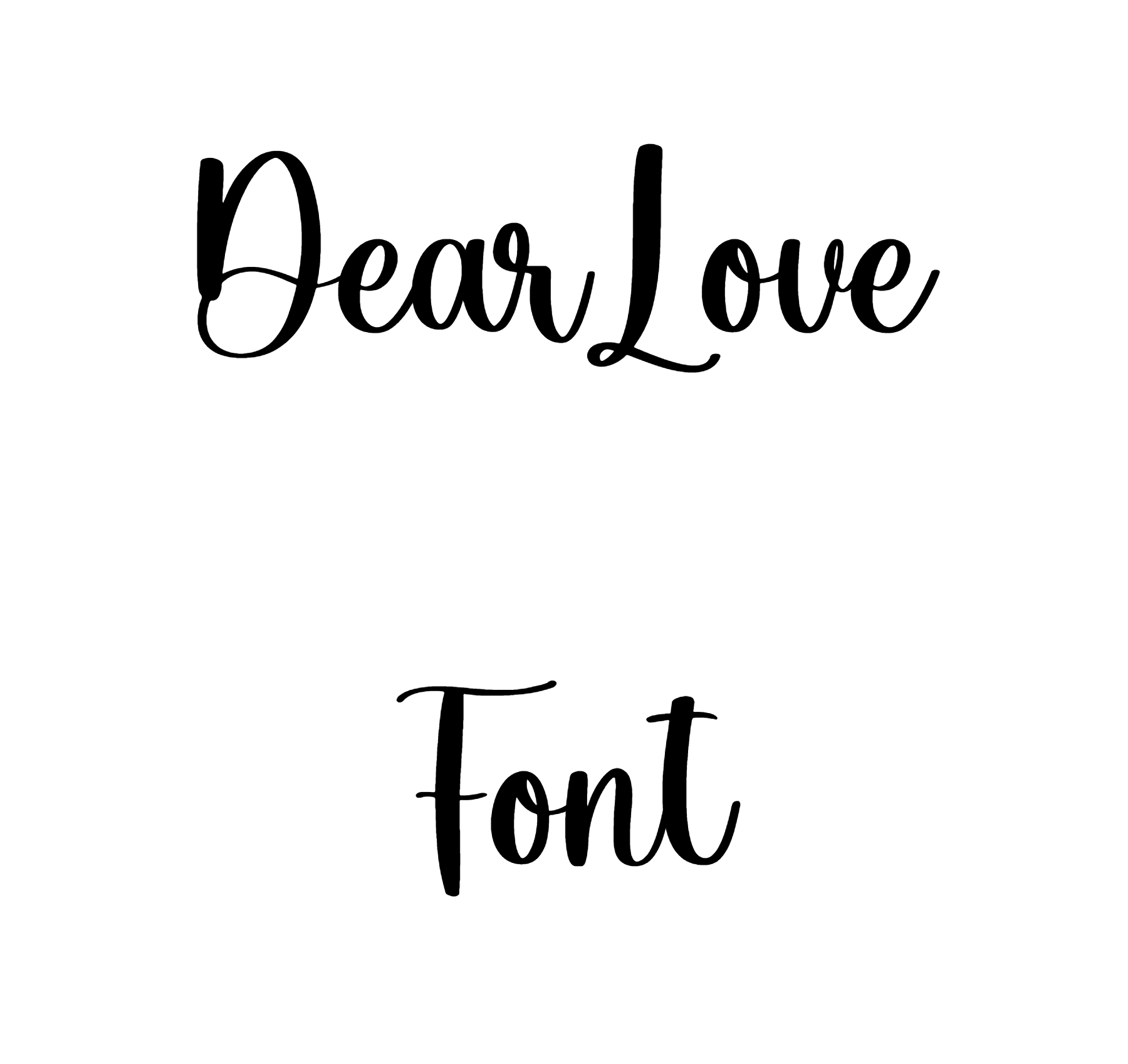 DearLove Font Download