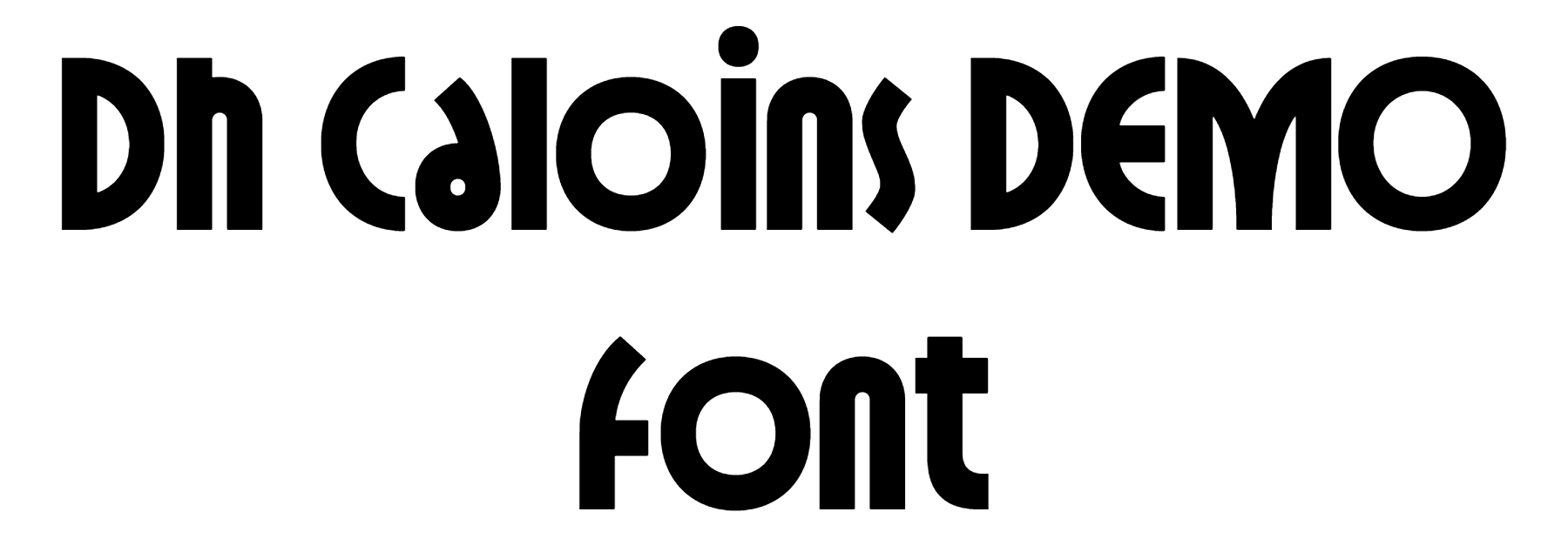 Dh Caloins DEMO Font Download