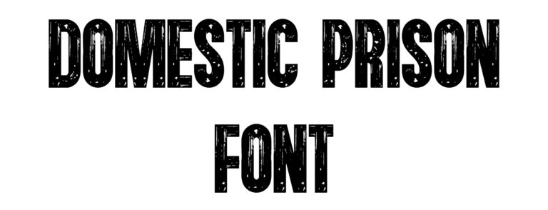 Domestic Prison Font Download