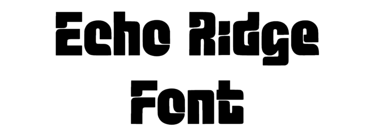 Echo Ridge Font Download
