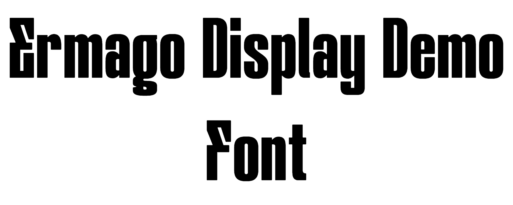 Ermago Display Demo Font Download