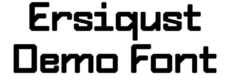 Ersiqust Demo Font Download
