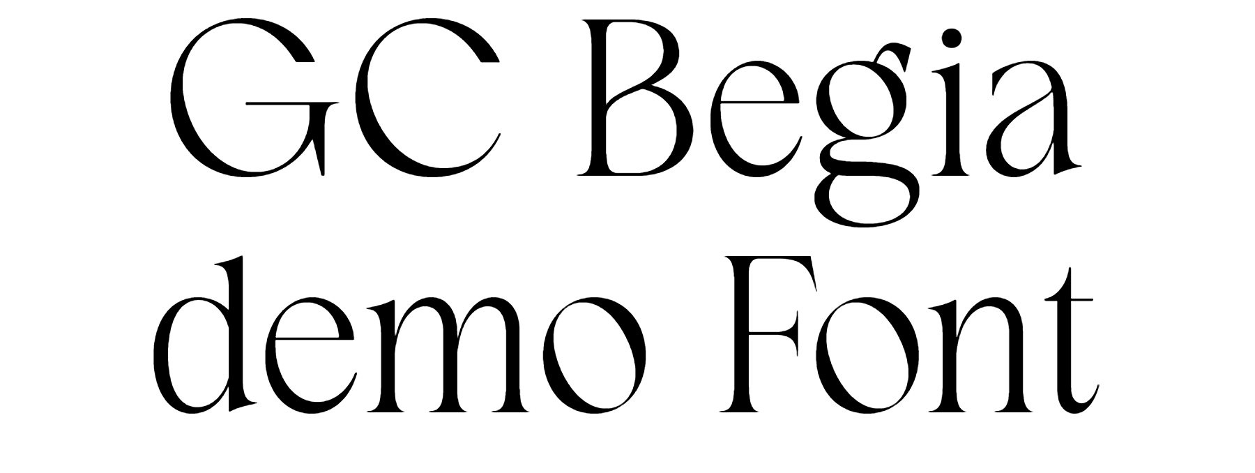 GC Begia demo Font Download