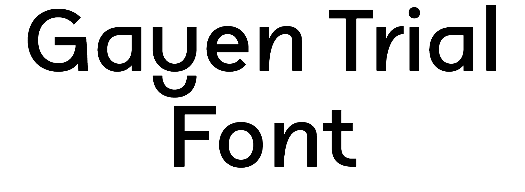 Gayen Trial Font Download