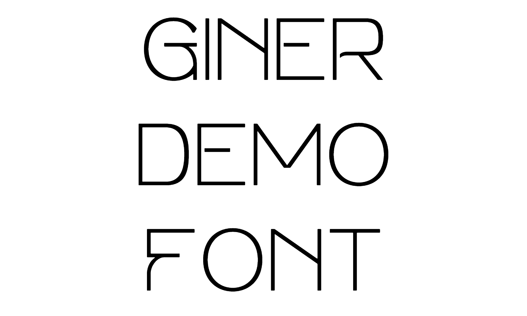 Giner Demo Font Download