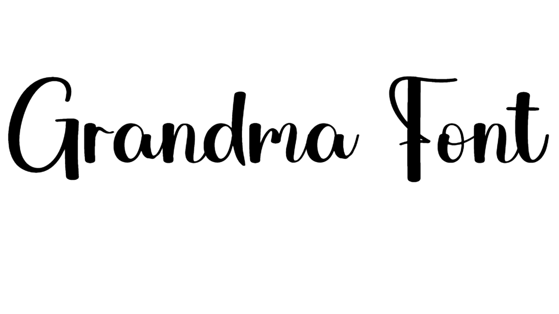 Grandma Font Download