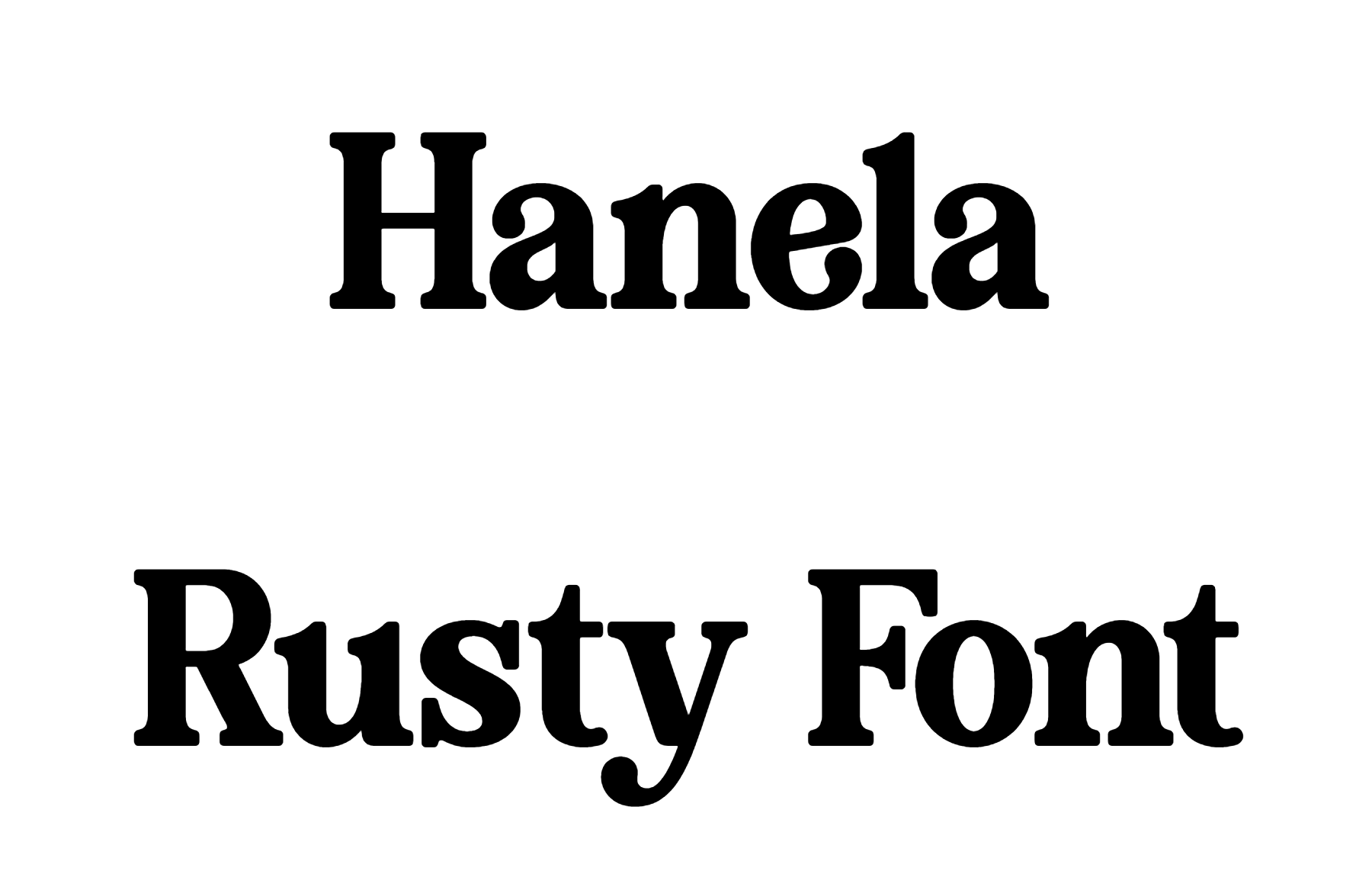 Hanela Rusty Font Download