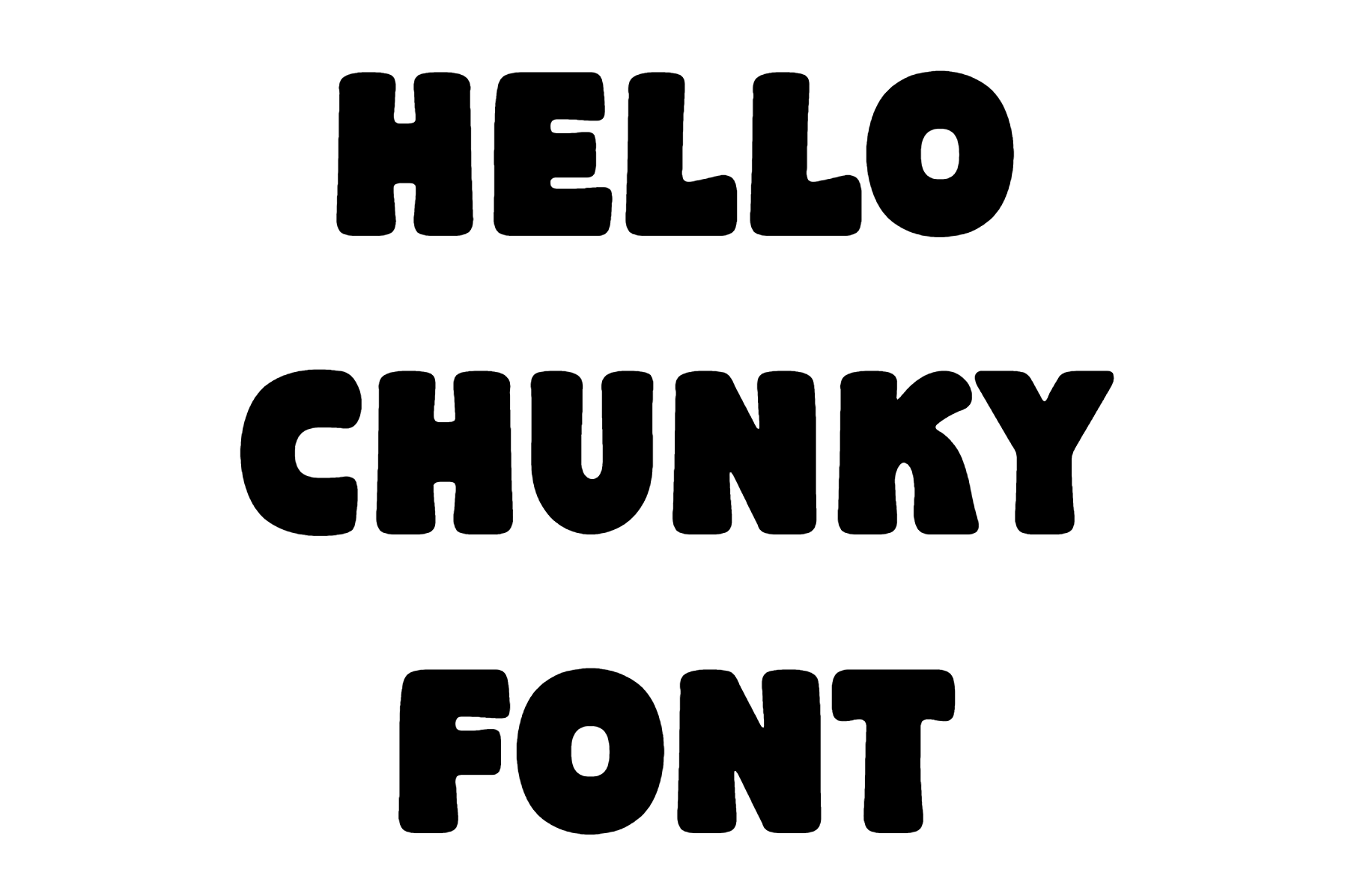 Hello Chunky Font Download