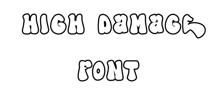 High Damage Font Download