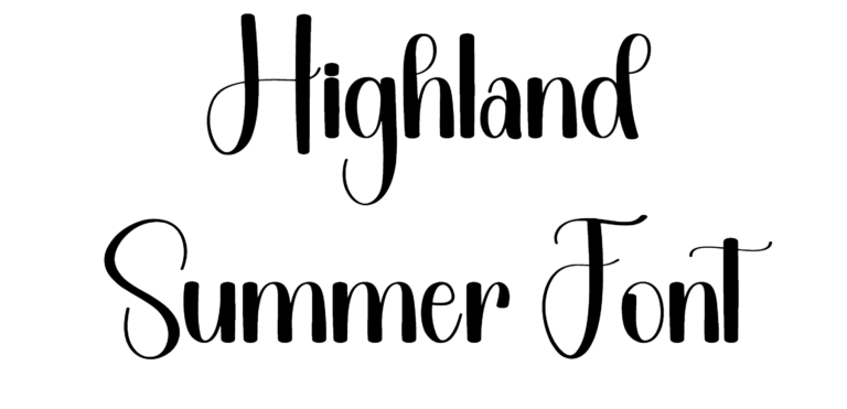Highland Summer Font Download