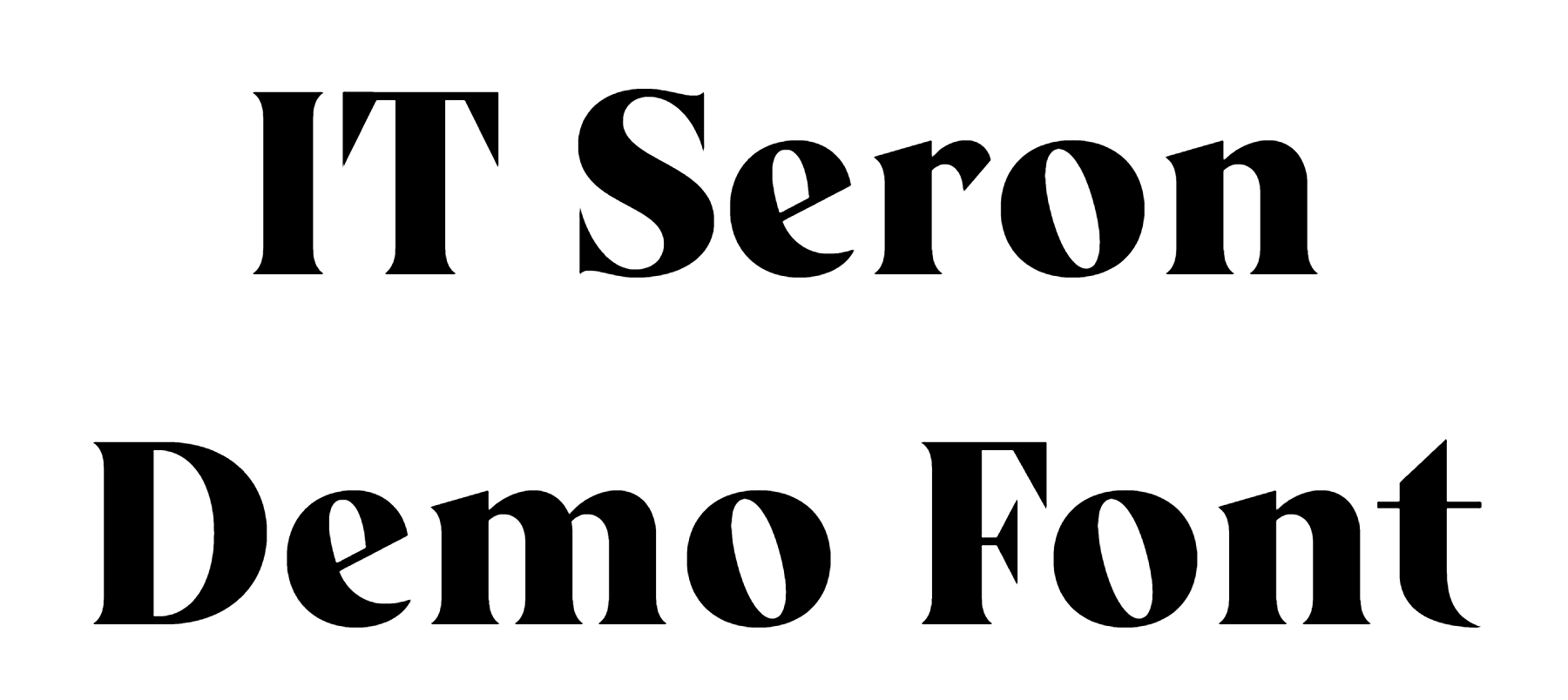 IT Seron Demo Font Download