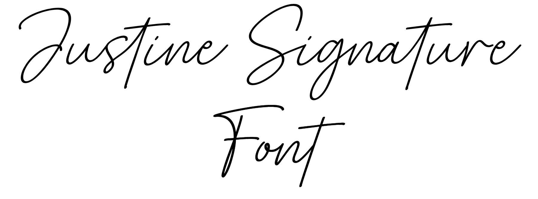 JustineSignature Font Download