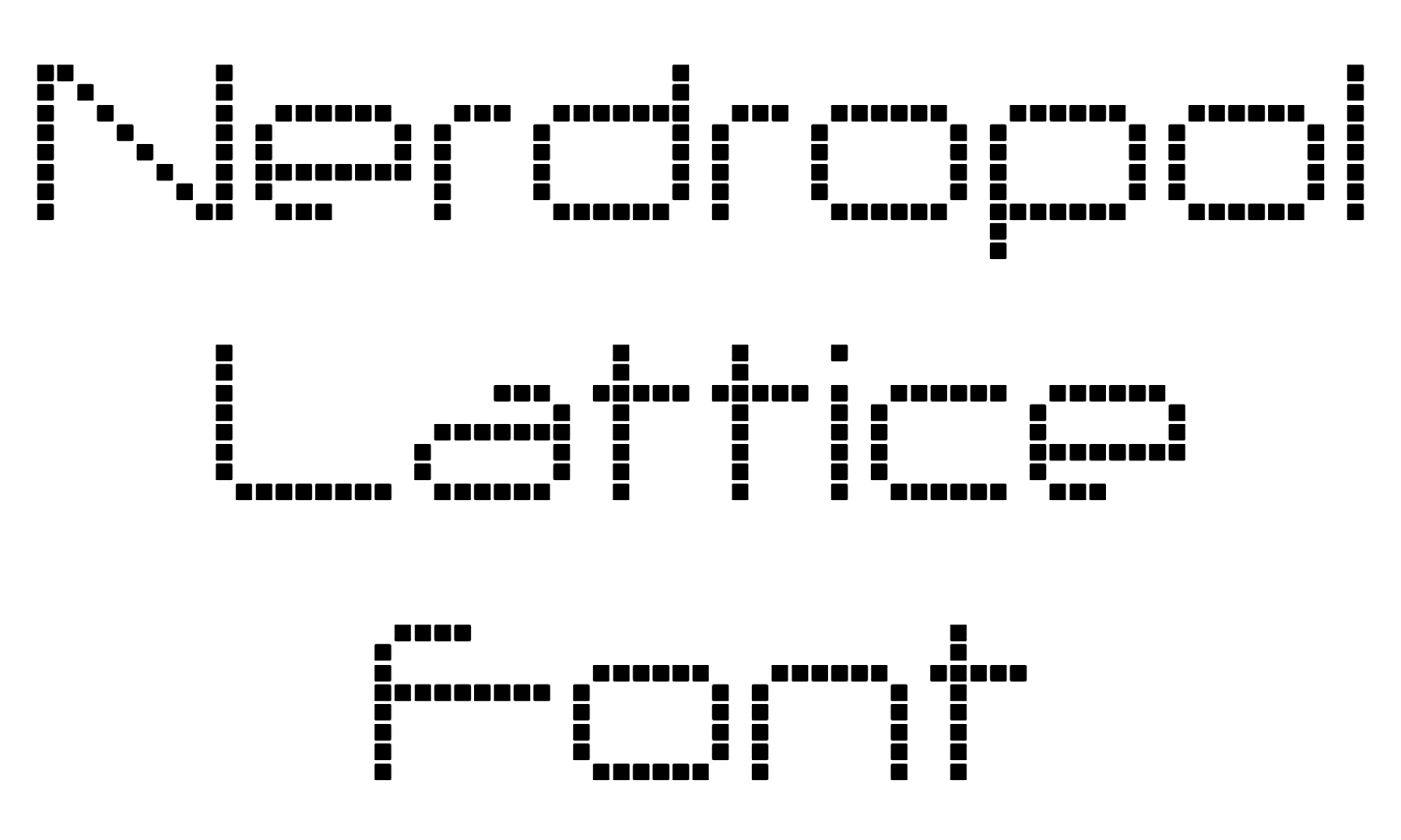 Nerdropol Lattice Font Download