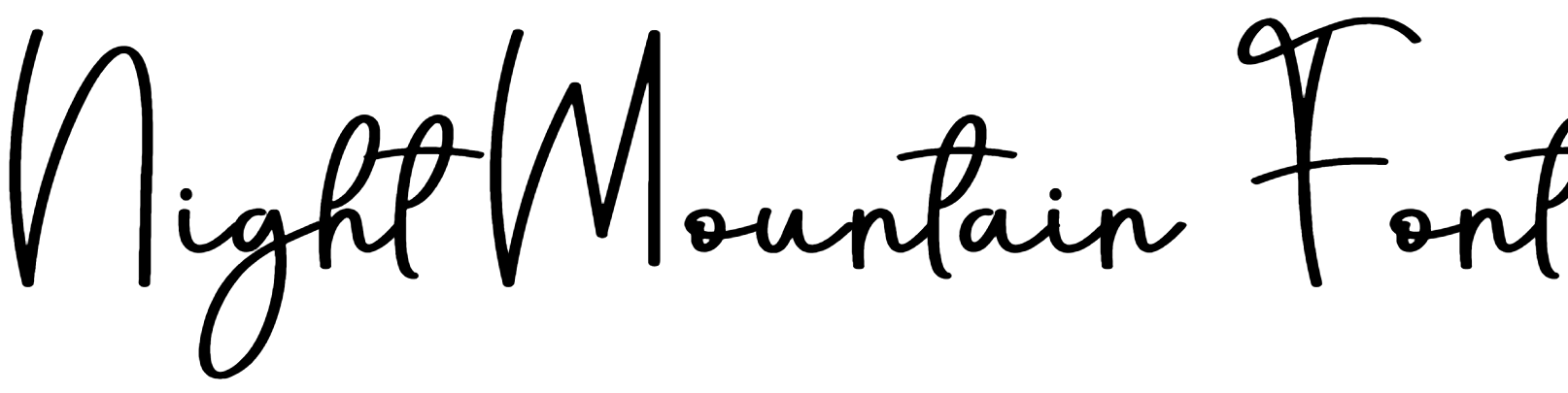 Night Mountain Font Download