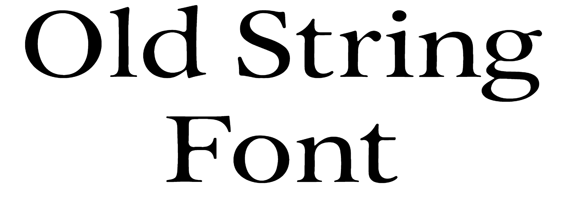 Old String Font Download