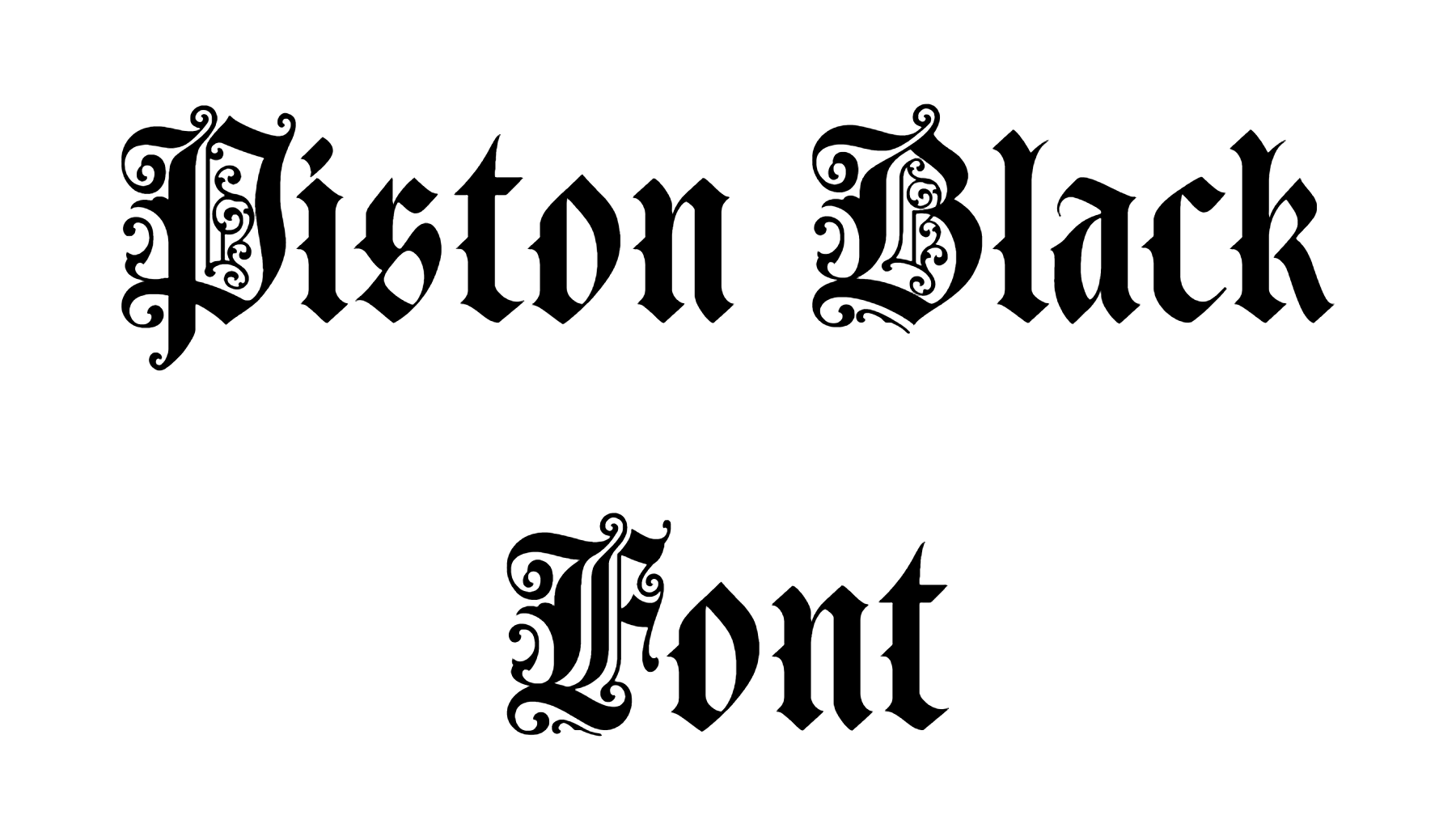 Piston Black Font Download