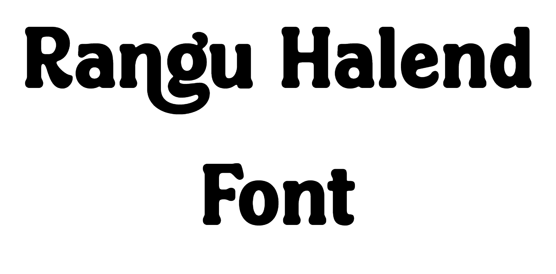 Rangu Halend Font Download