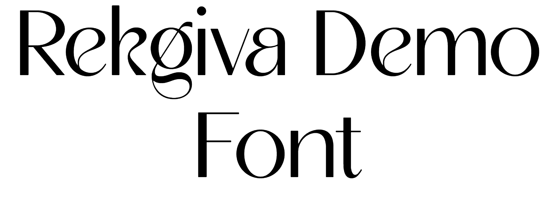 Rekgiva Demo Font Download