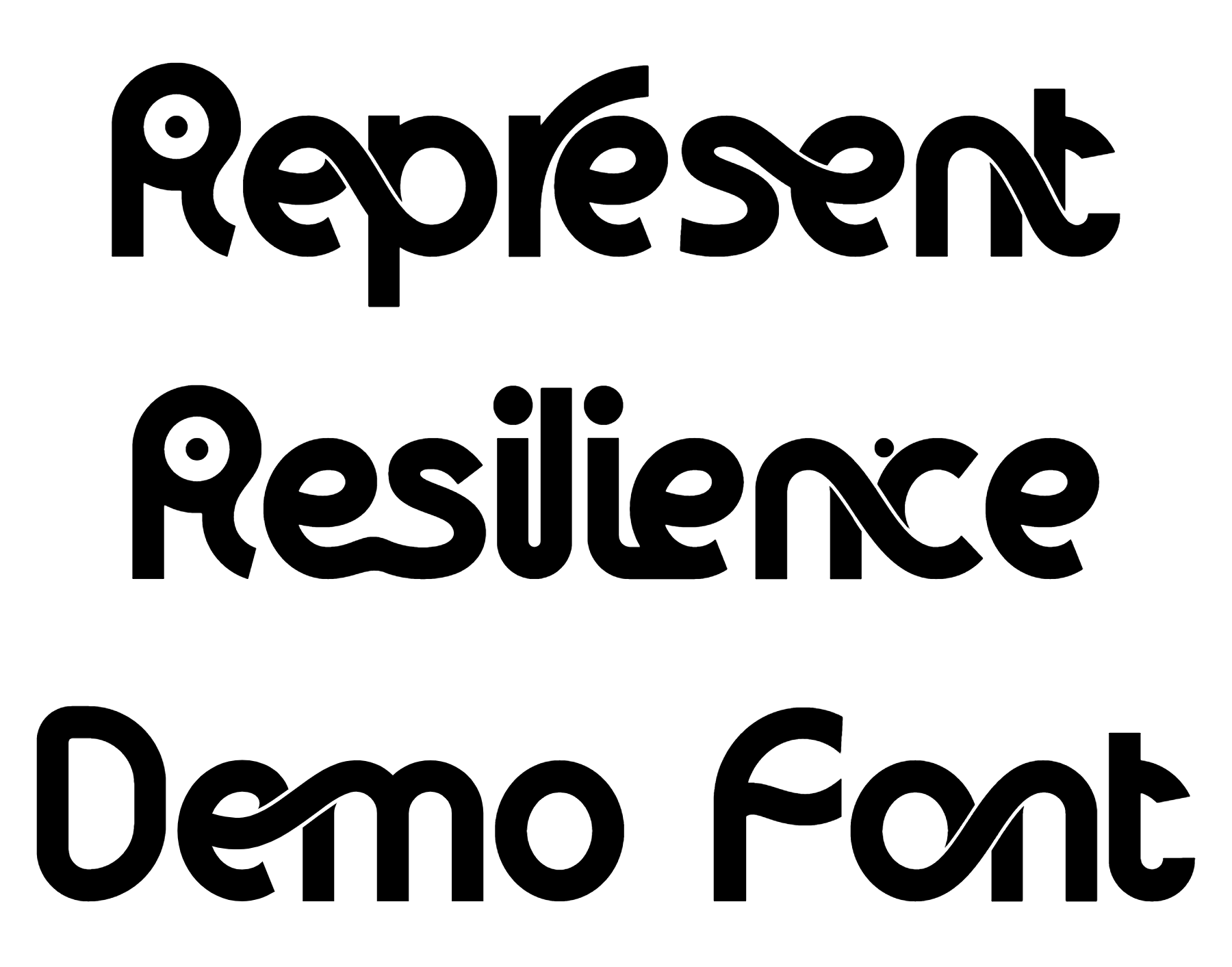 Represent Resilience Demo Font Download