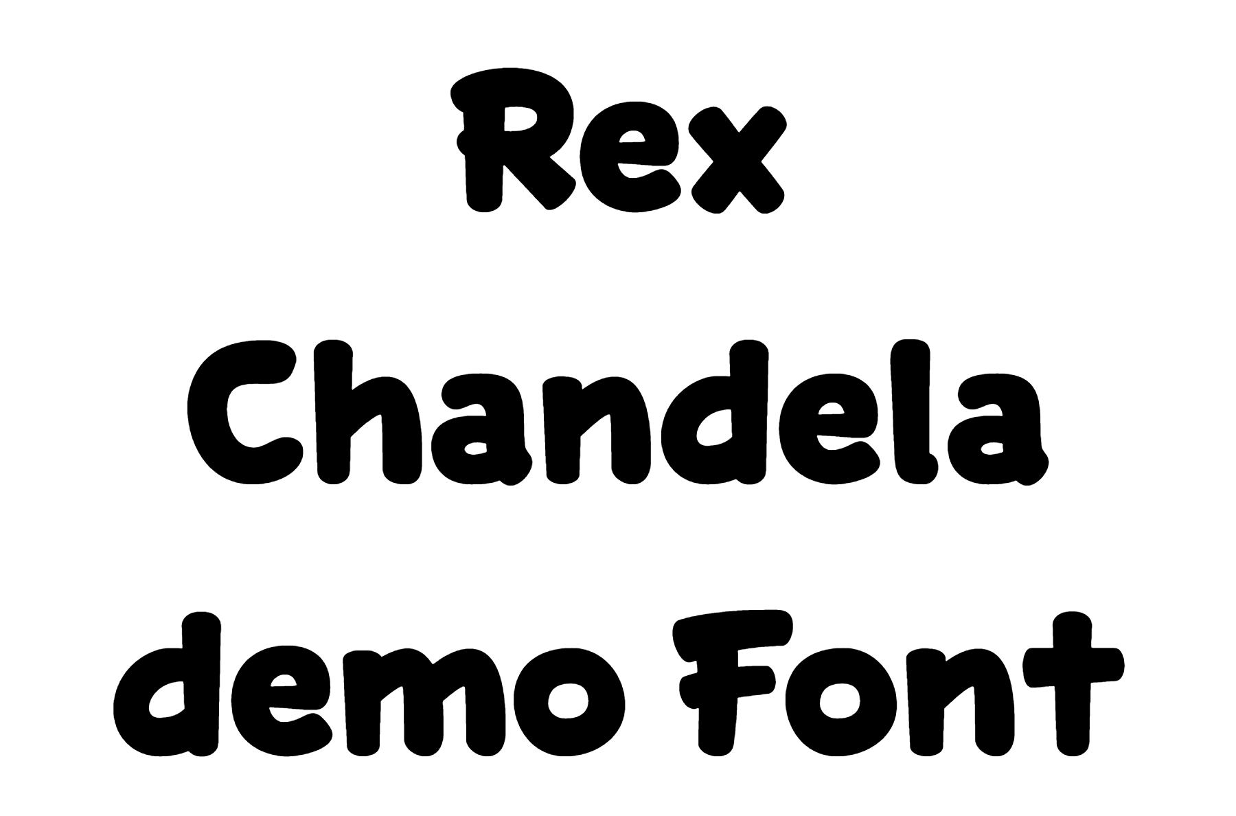 Rex Chandela demo Font Download