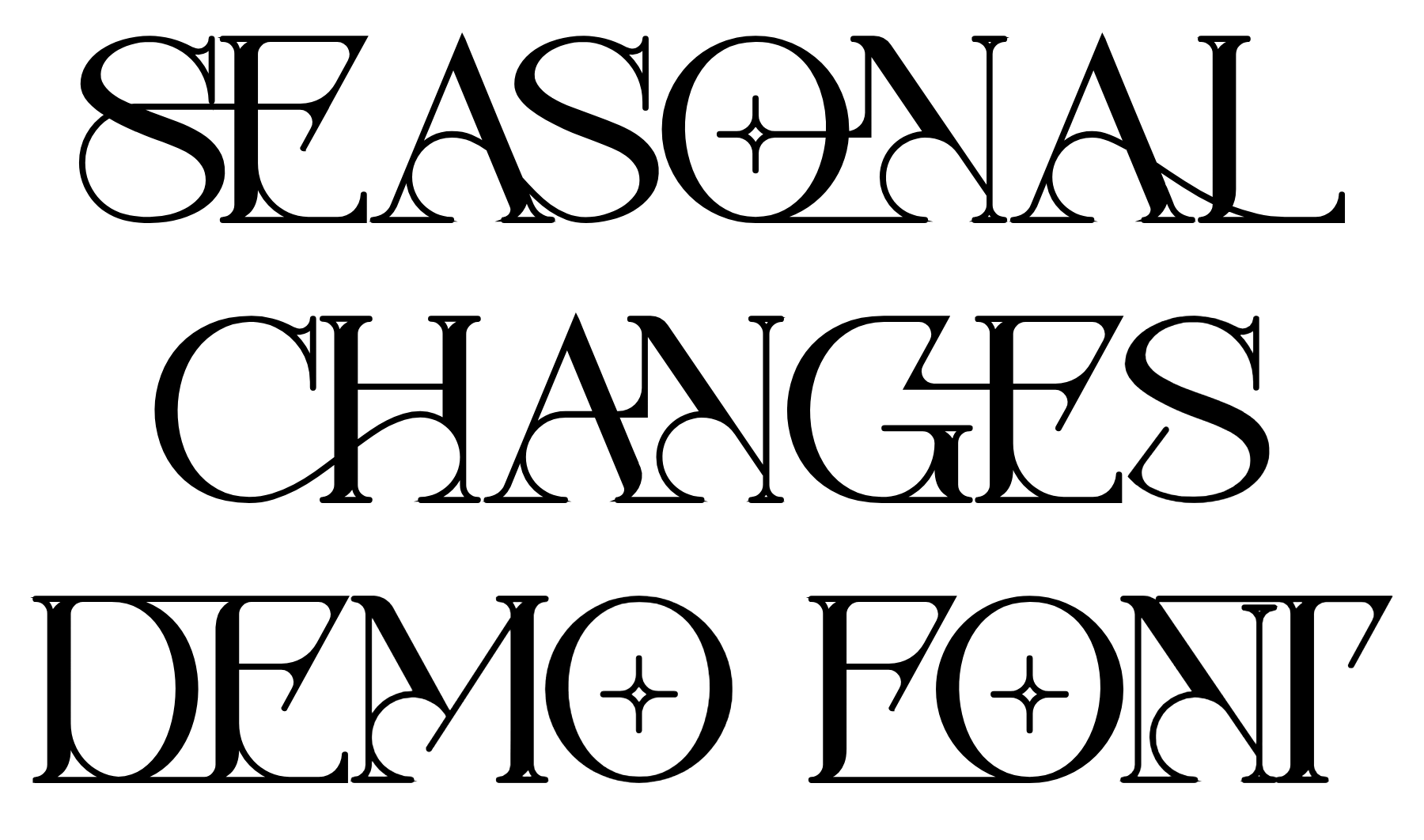 Seasonal Changes Demo Font Download