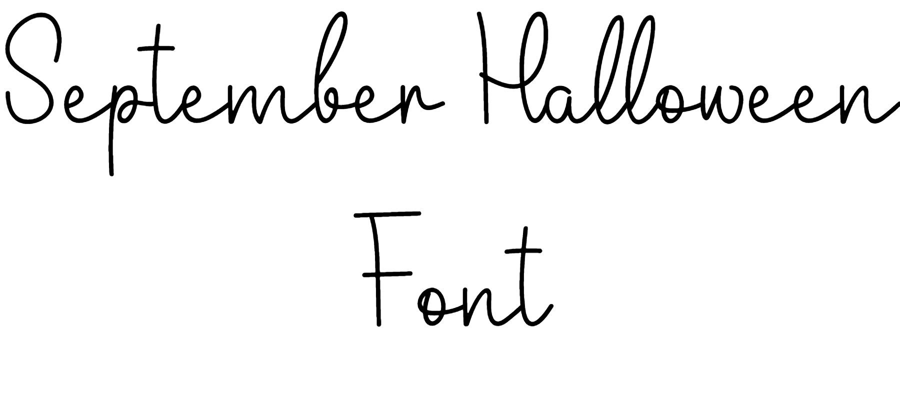September Halloween Font Download