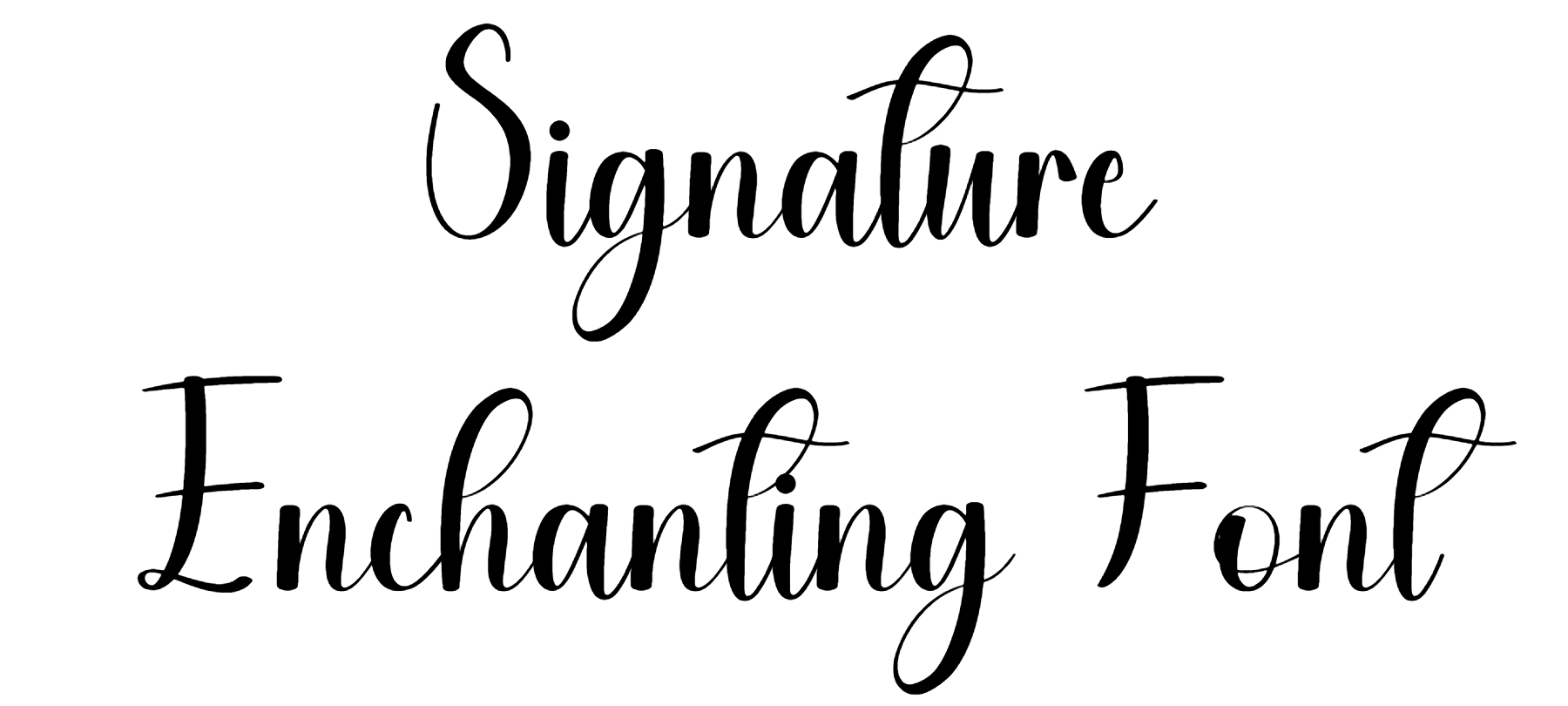 Signature Enchanting Font Download