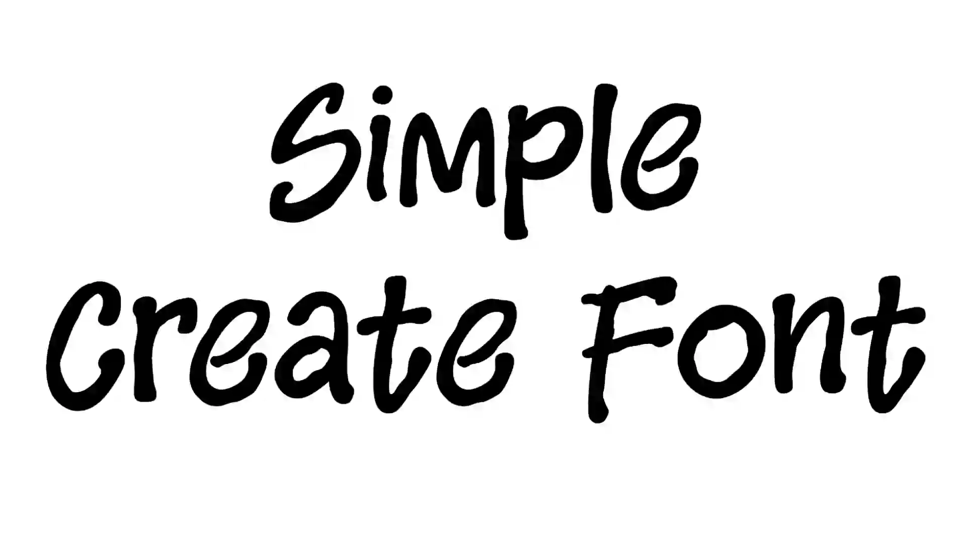 Simple Create Font Download