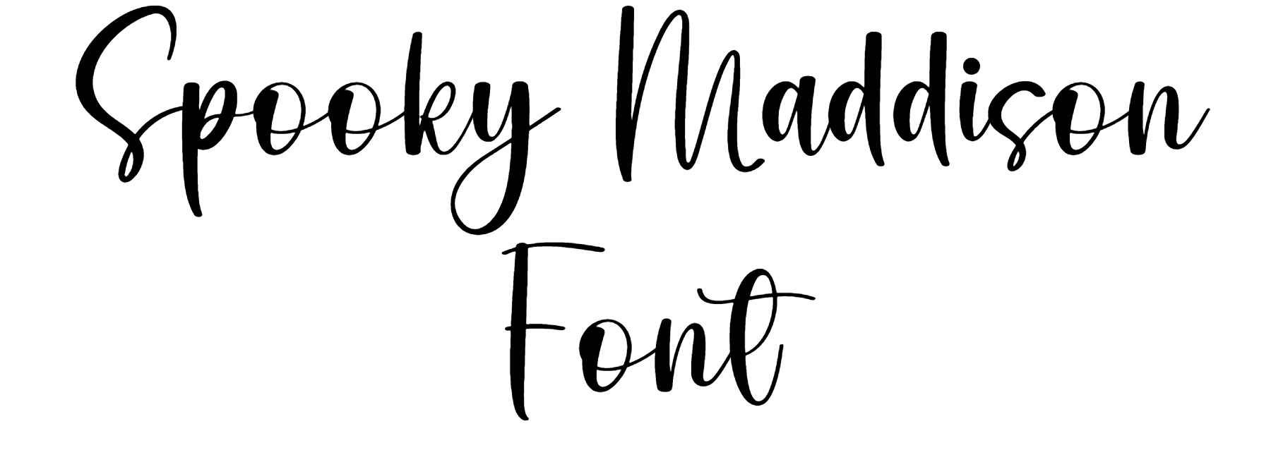 Spooky Maddison Font Download