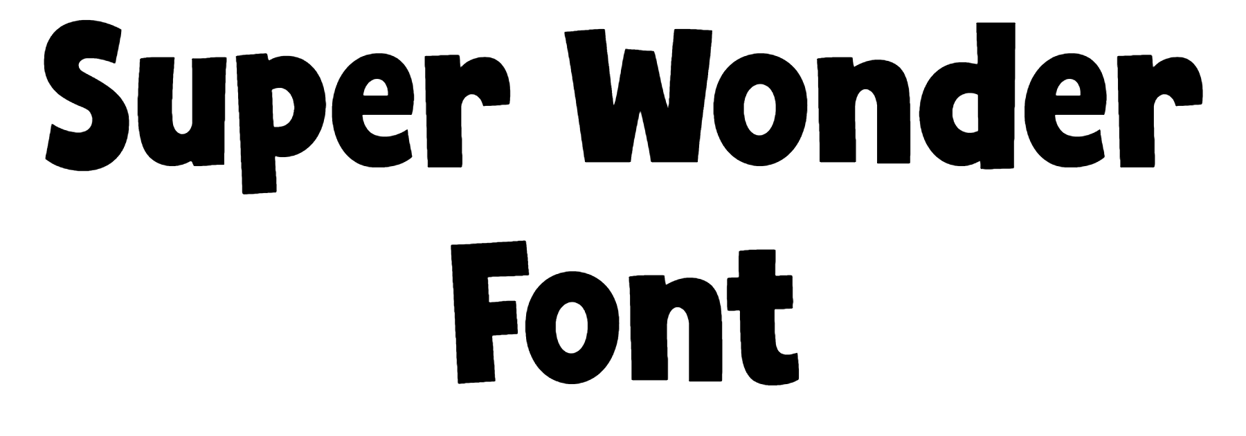 Super Wonder Font Download