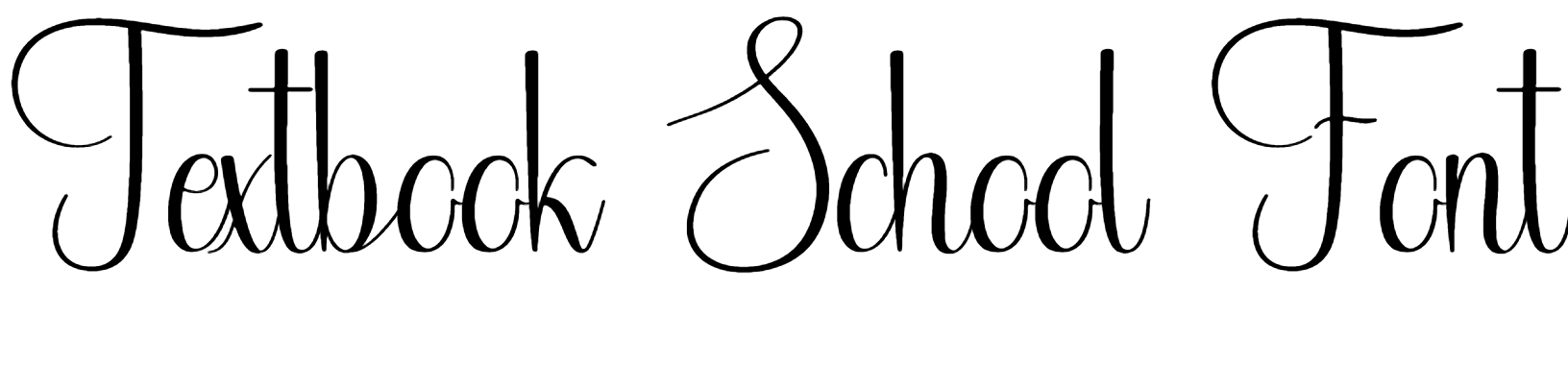 Textbook School Font Download