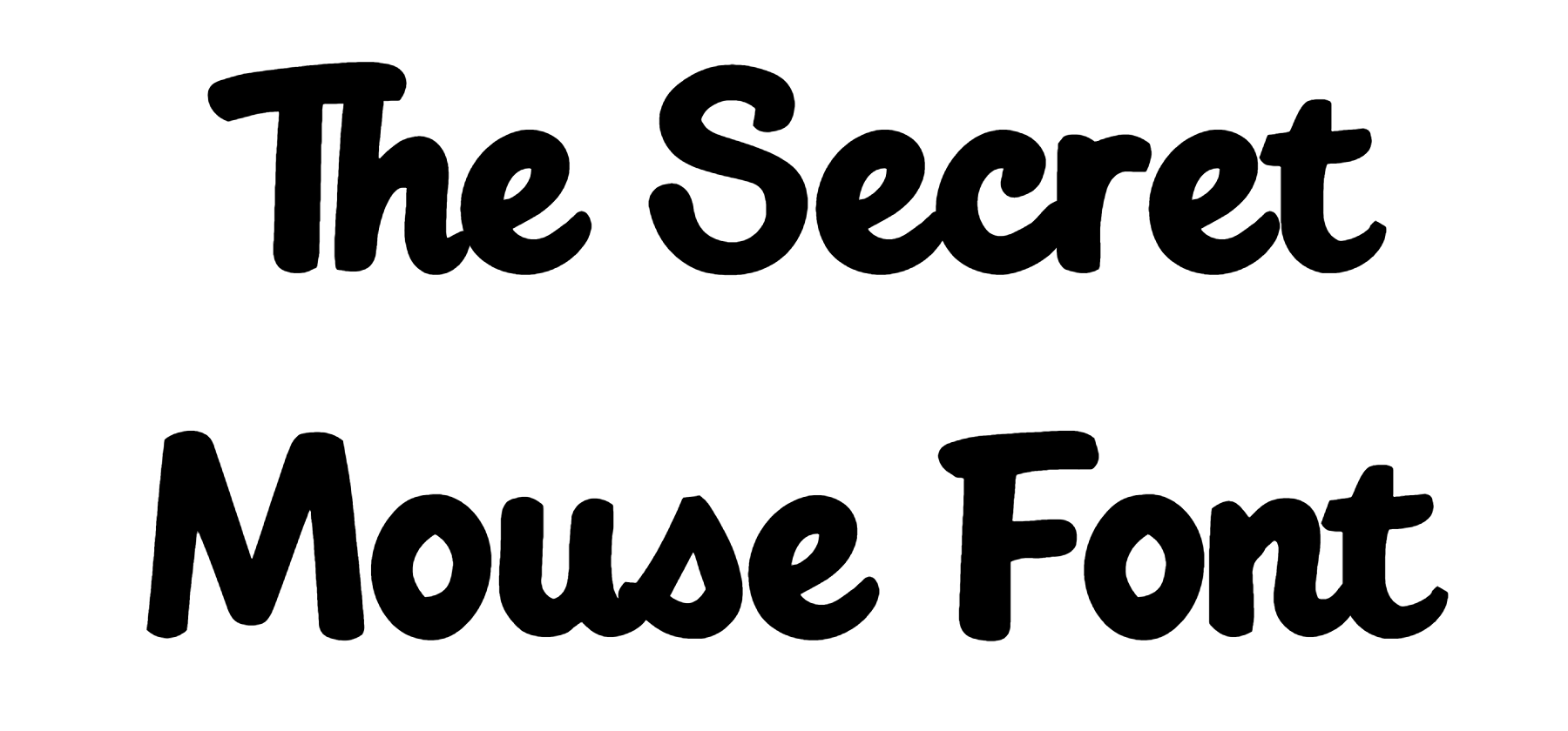 The Secret Mouse Font Download
